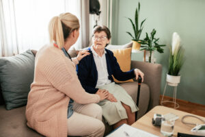 Seniors managing long-term health conditions benefit from in-home care services.